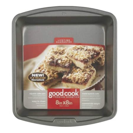 Good Cook Good Cook 8 in. W X 8 in. L Cake Pan Gray 1 pk 4017
